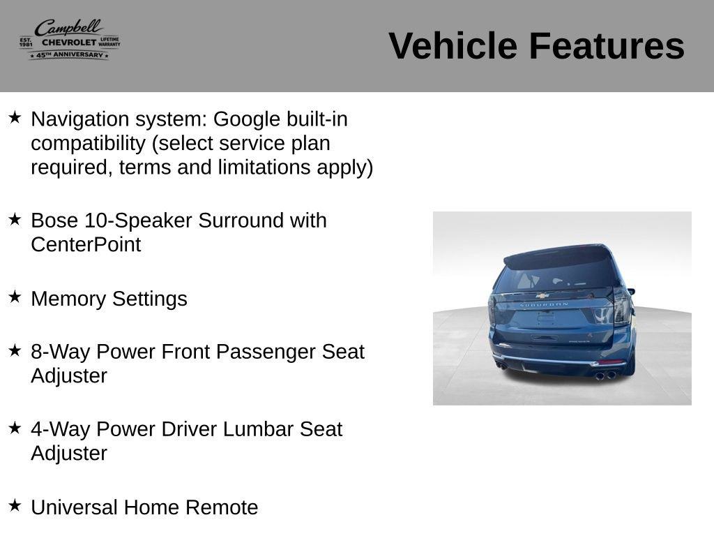 Used 2025 Chevrolet Suburban Premier AWD/4WD image 26