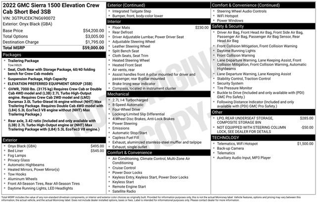 Used 2022 GMC Sierra 1500 Elevation image 29