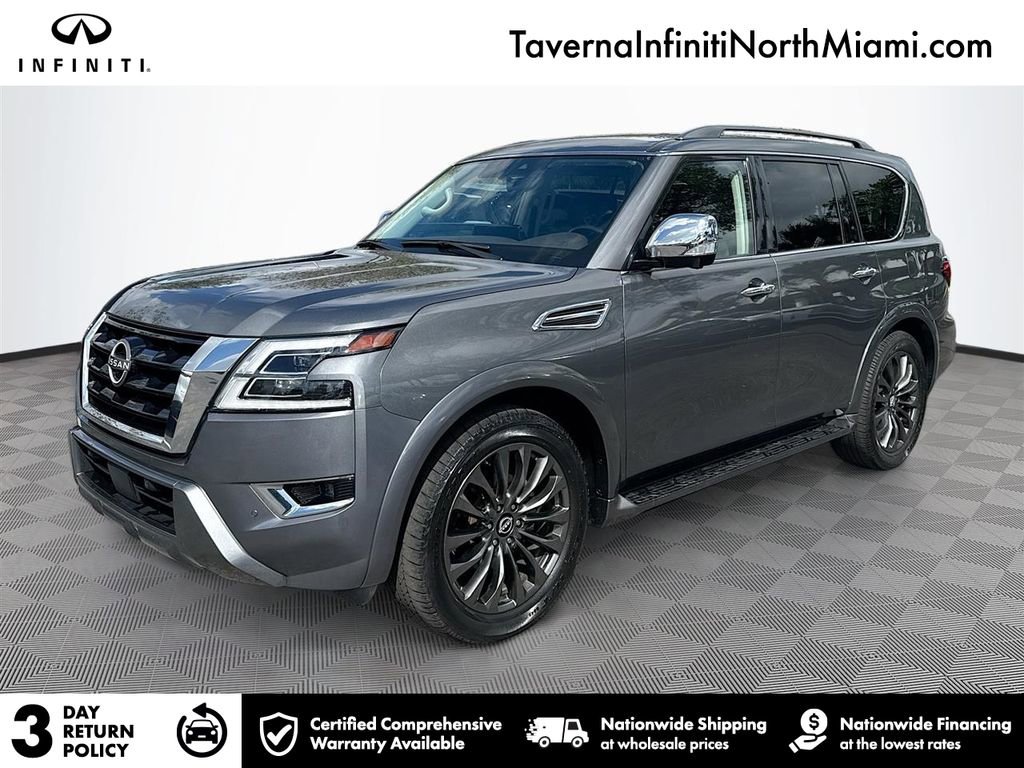 Used 2023 Nissan Armada Platinum w/ Captain's Chairs Package image 1