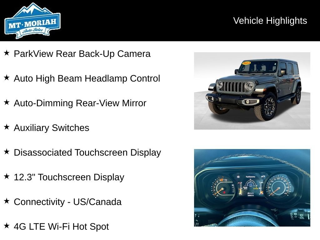 Used 2024 Jeep Wrangler Sahara w/ Technology Group image 24