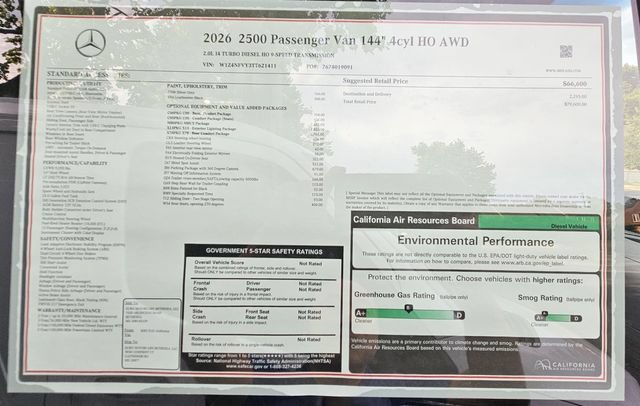New 2026 Mercedes-Benz Sprinter 2500 image 13