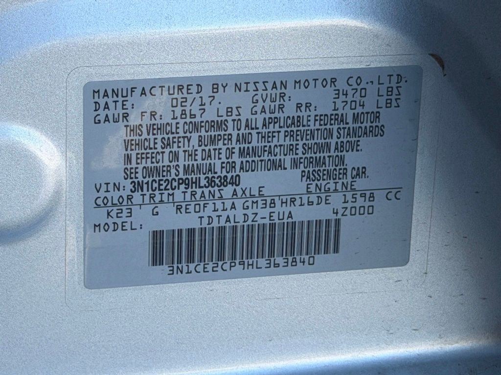 Used 2017 Nissan Versa Note SV image 22