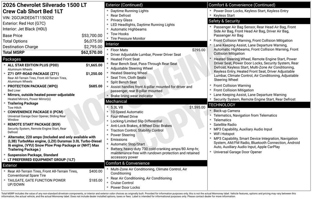 New 2026 Chevrolet Silverado 1500 LT w/ All Star Edition Plus image 11