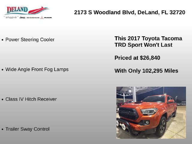 Used 2017 Toyota Tacoma TRD Sport w/ Tow Package RWD image 27
