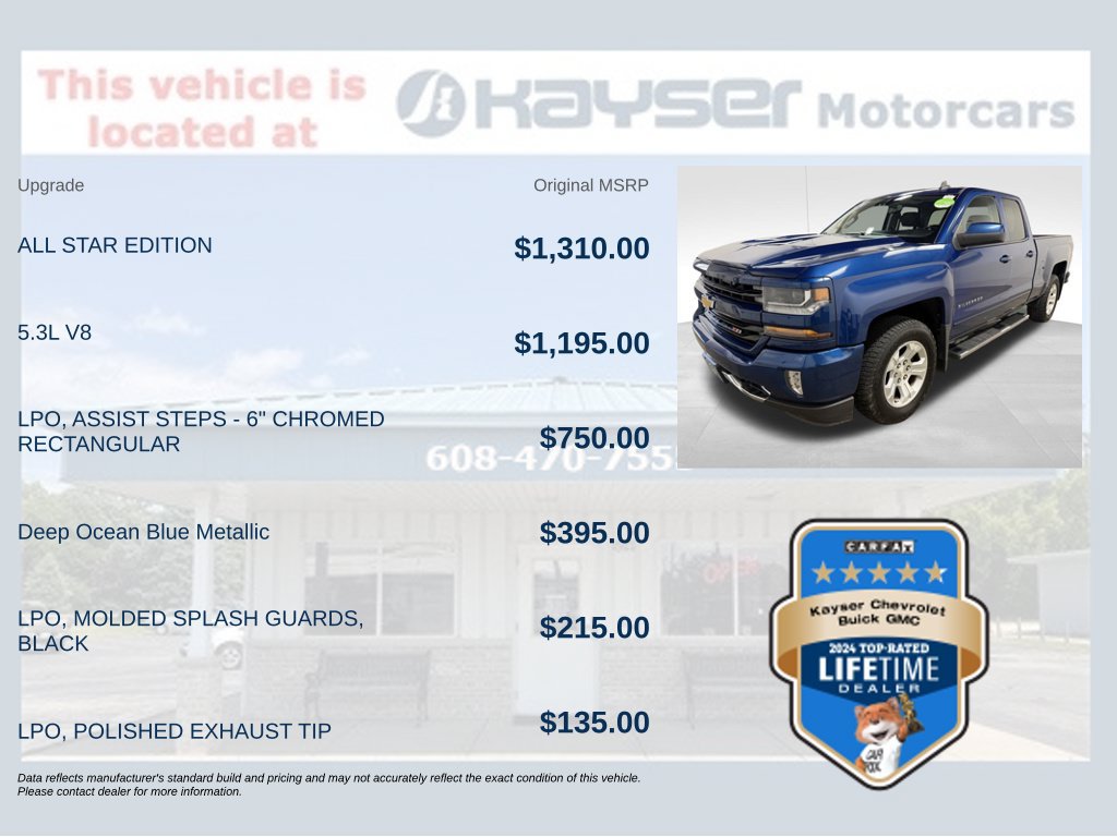 Certified 2016 Chevrolet Silverado 1500 LT w/ All Star Edition AWD/4WD image 9