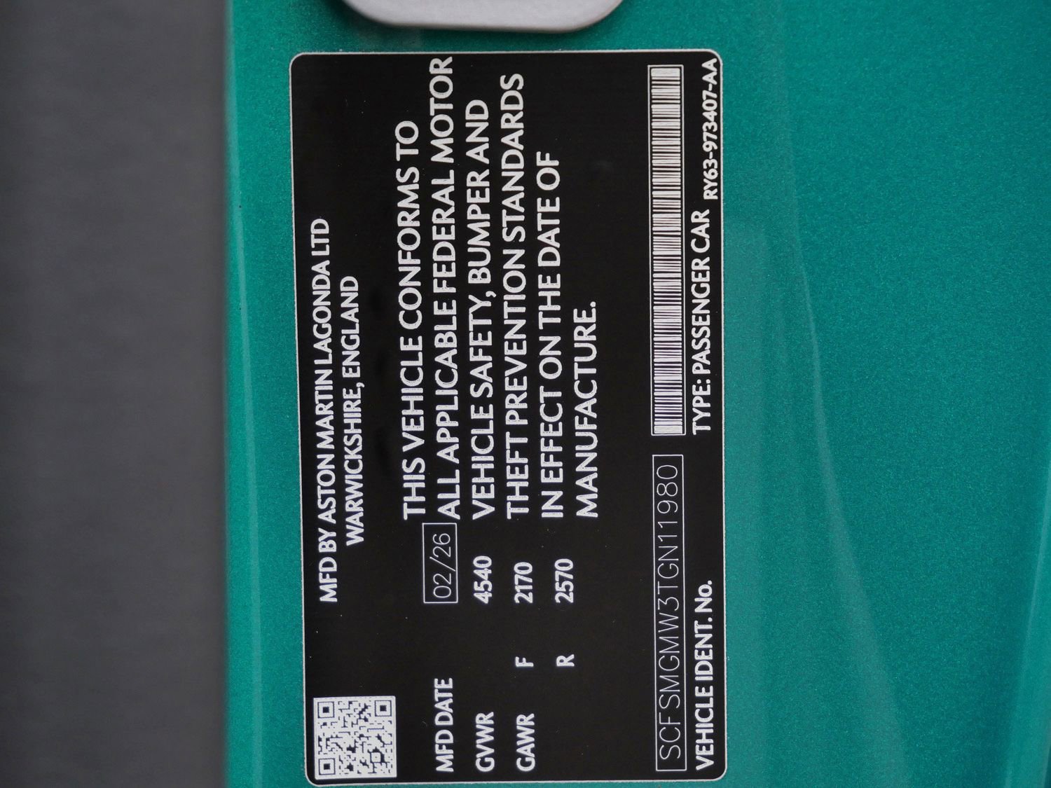 New 2026 Aston Martin V8 Vantage S RWD image 27