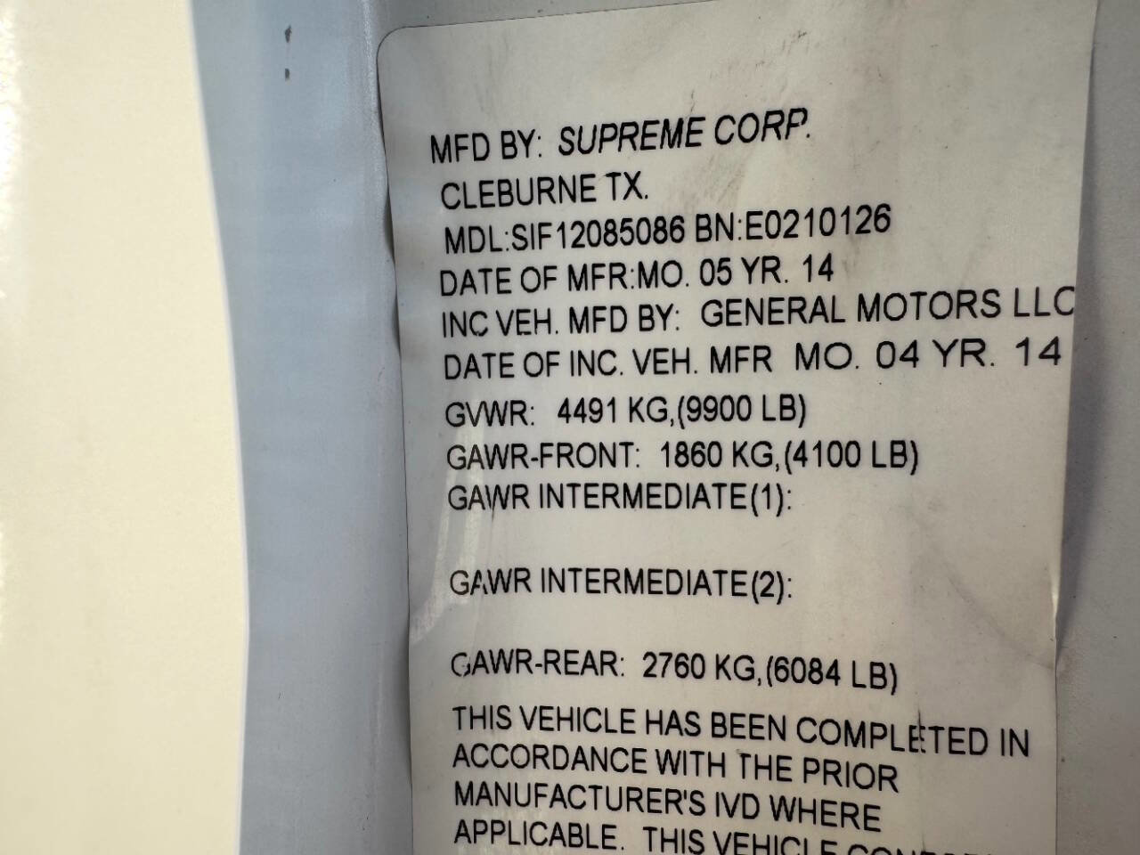 Used 2014 Chevrolet Express 3500 3500 2dr 139 in. WB Cutaway  w image 27