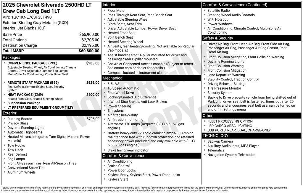 Certified 2025 Chevrolet Silverado 2500 LT w/ Convenience Package image 18