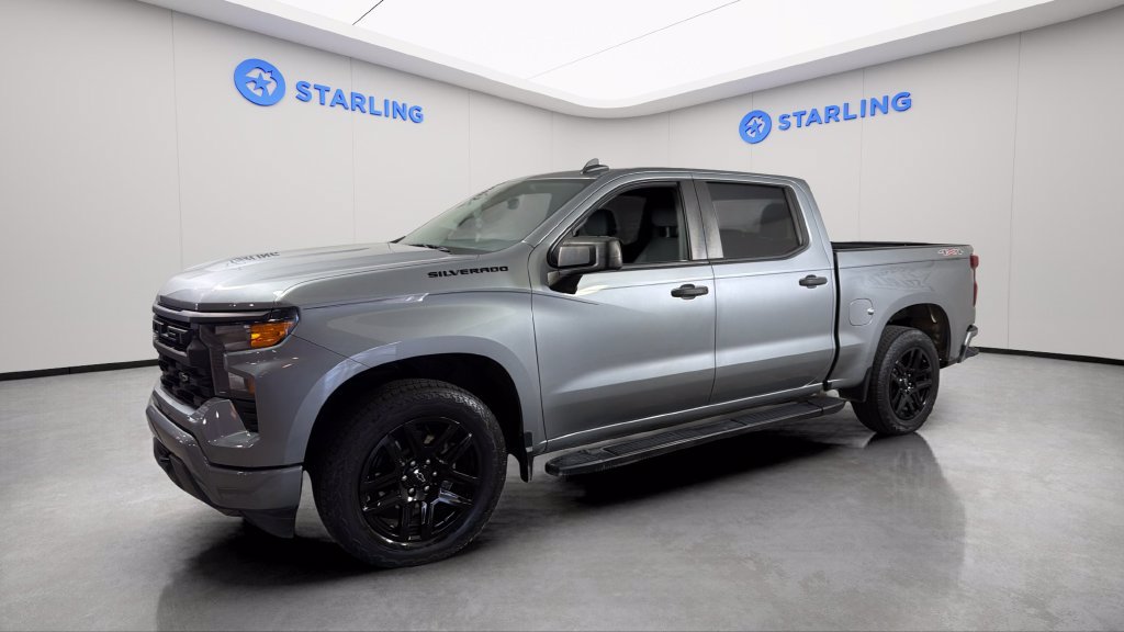 Certified 2023 Chevrolet Silverado 1500 Custom w/ LPO, Dark Essentials Package AWD/4WD image 2