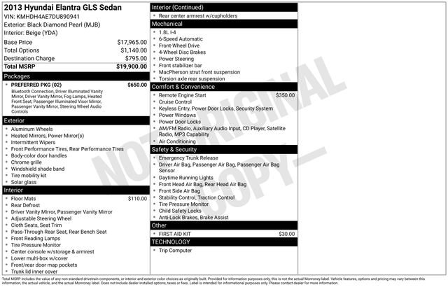 Used 2013 Hyundai Elantra GLS w/ Preferred Pkg image 26