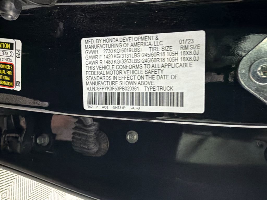 Used 2023 Honda Ridgeline RTL image 35