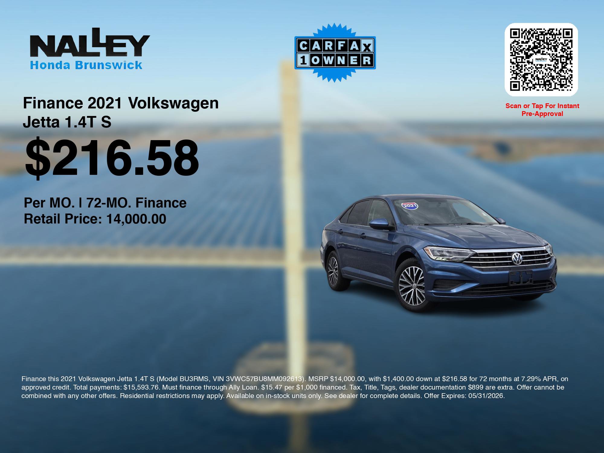 Used 2021 Volkswagen Jetta S w/ Driver Assistance Package FWD image 3