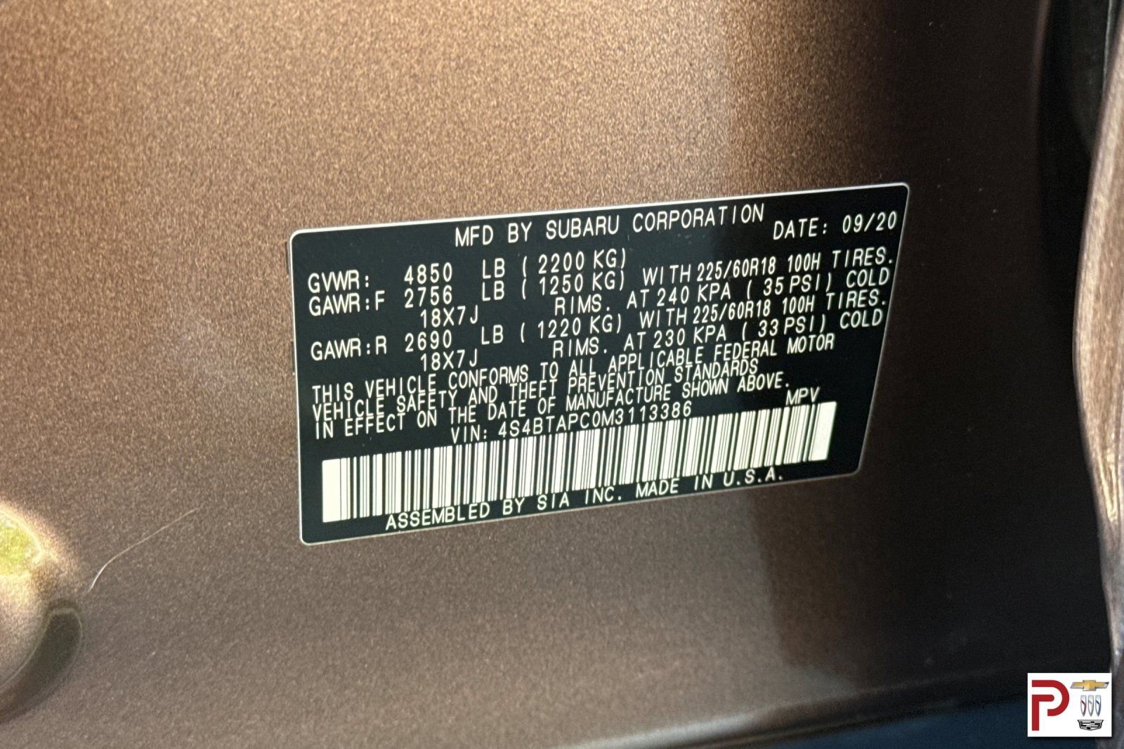 Used 2021 Subaru Outback Touring AWD/4WD image 37