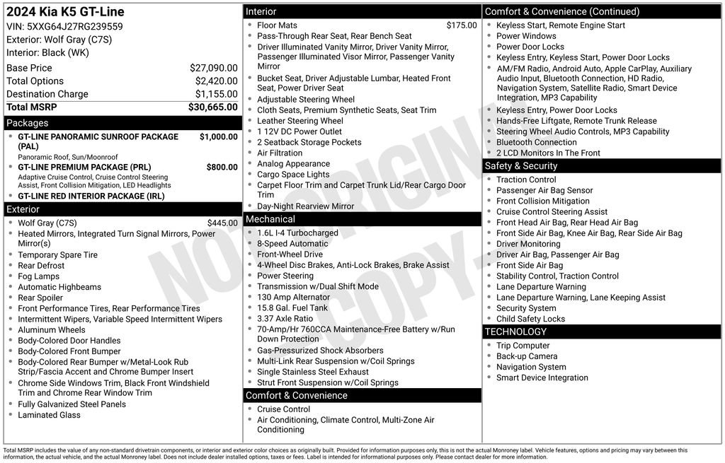 Used 2024 Kia K5 GT-Line image 2