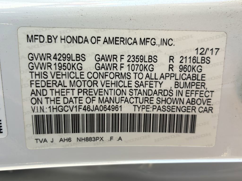 Used 2018 Honda Accord EX image 40