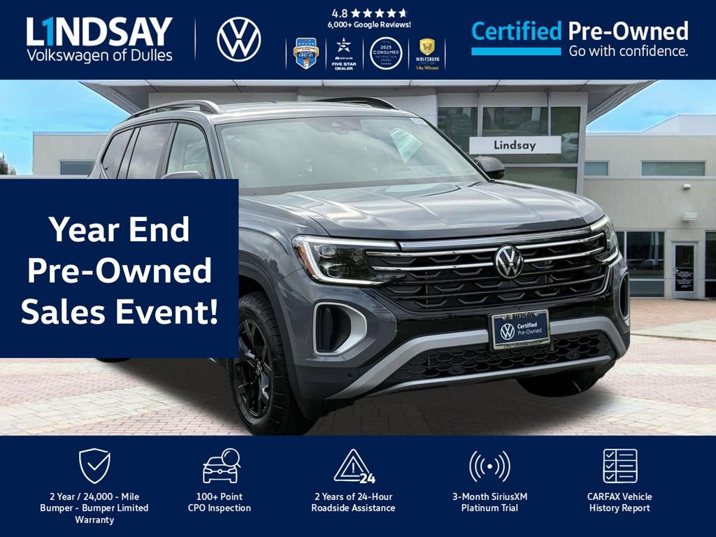 Certified 2025 Volkswagen Atlas Peak Edition SE