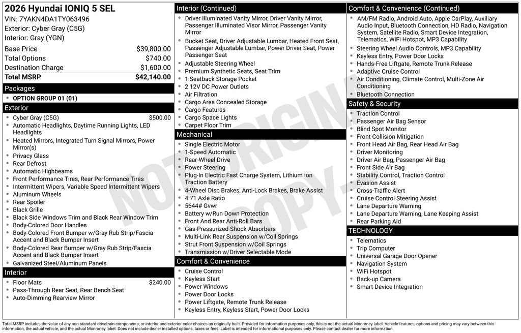New 2026 Hyundai Ioniq 5 SEL RWD image 4
