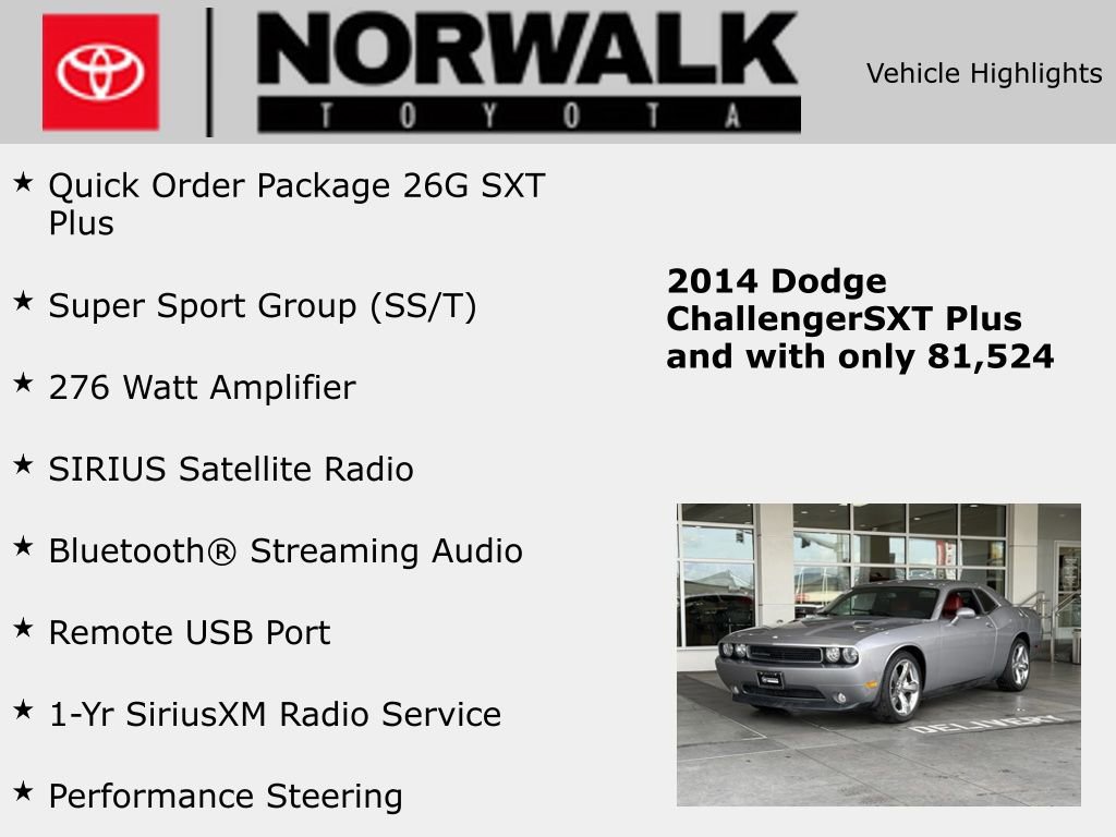 Used 2014 Dodge Challenger SXT Plus image 10