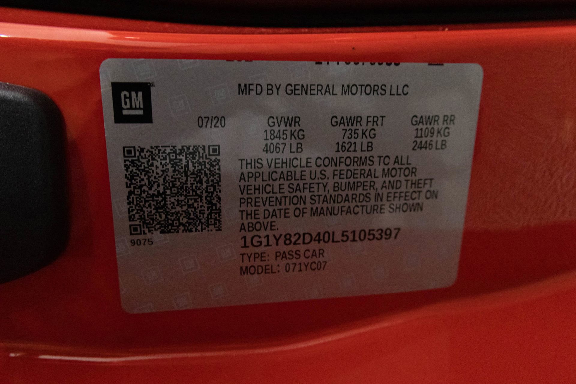 Used 2020 Chevrolet Corvette Stingray Premium Cpe w/ 3LT Preferred Equipment Group image 40