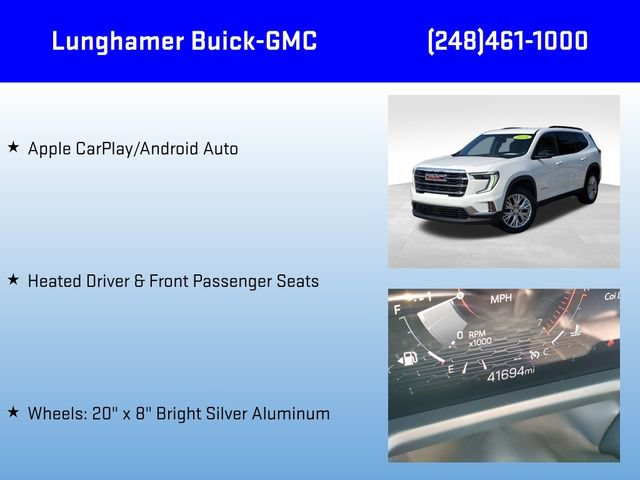 Used 2024 GMC Acadia Elevation AWD/4WD image 12