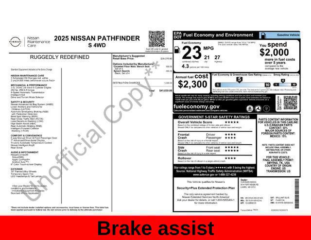 Used 2025 Nissan Pathfinder S AWD/4WD image 39