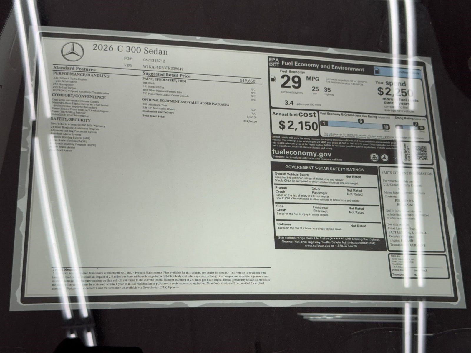 New 2026 Mercedes-Benz C 300 Sedan image 33