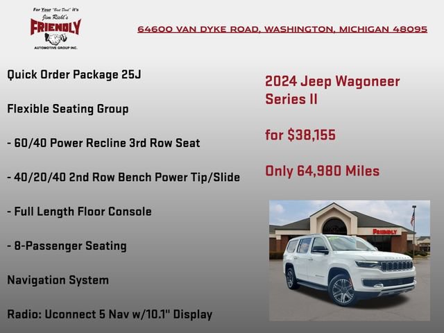 Used 2024 Jeep Wagoneer Series II w/ Flexible Seating Group AWD/4WD image 5