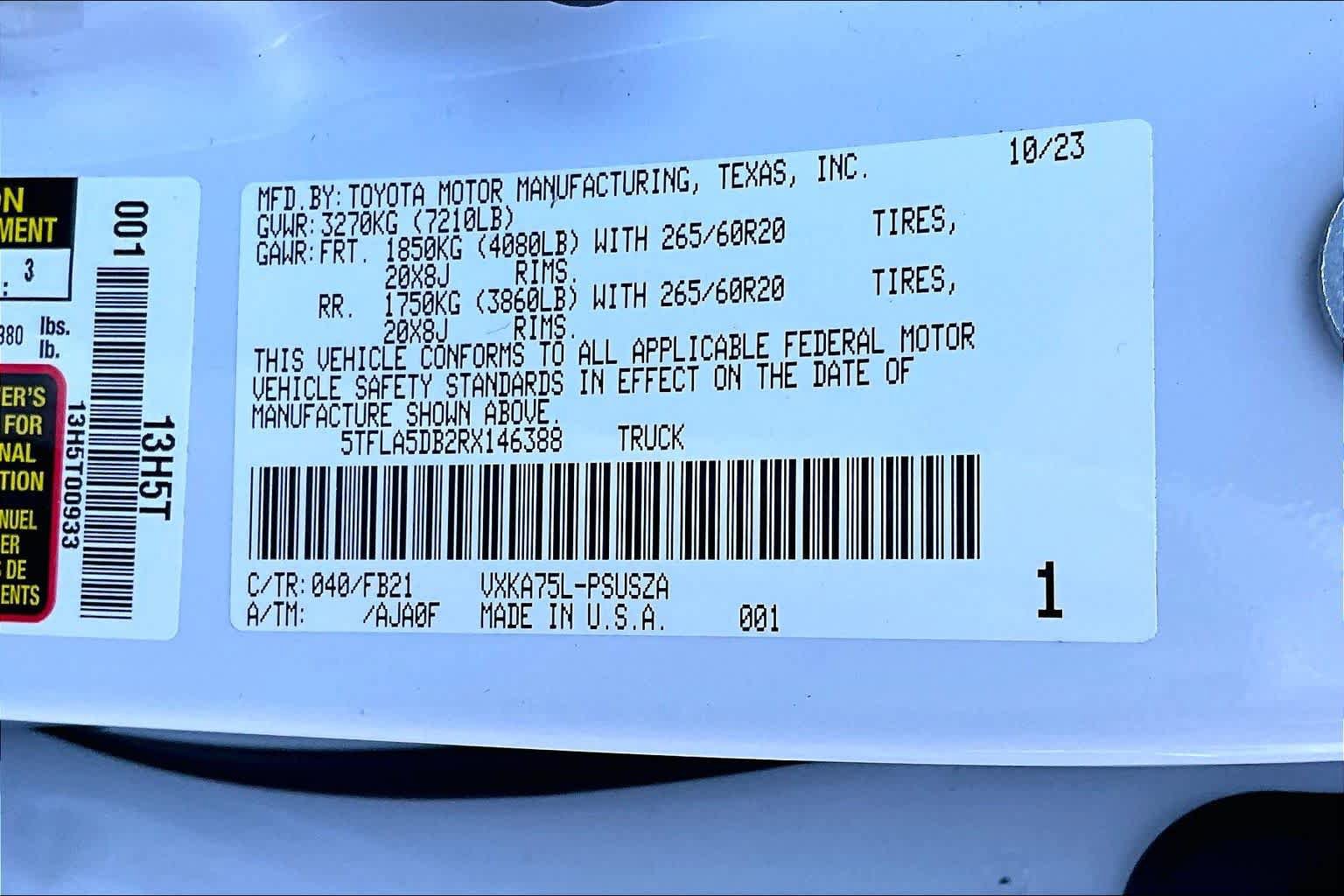 Used 2024 Toyota Tundra SR5 w/ TRD Sport Package image 33