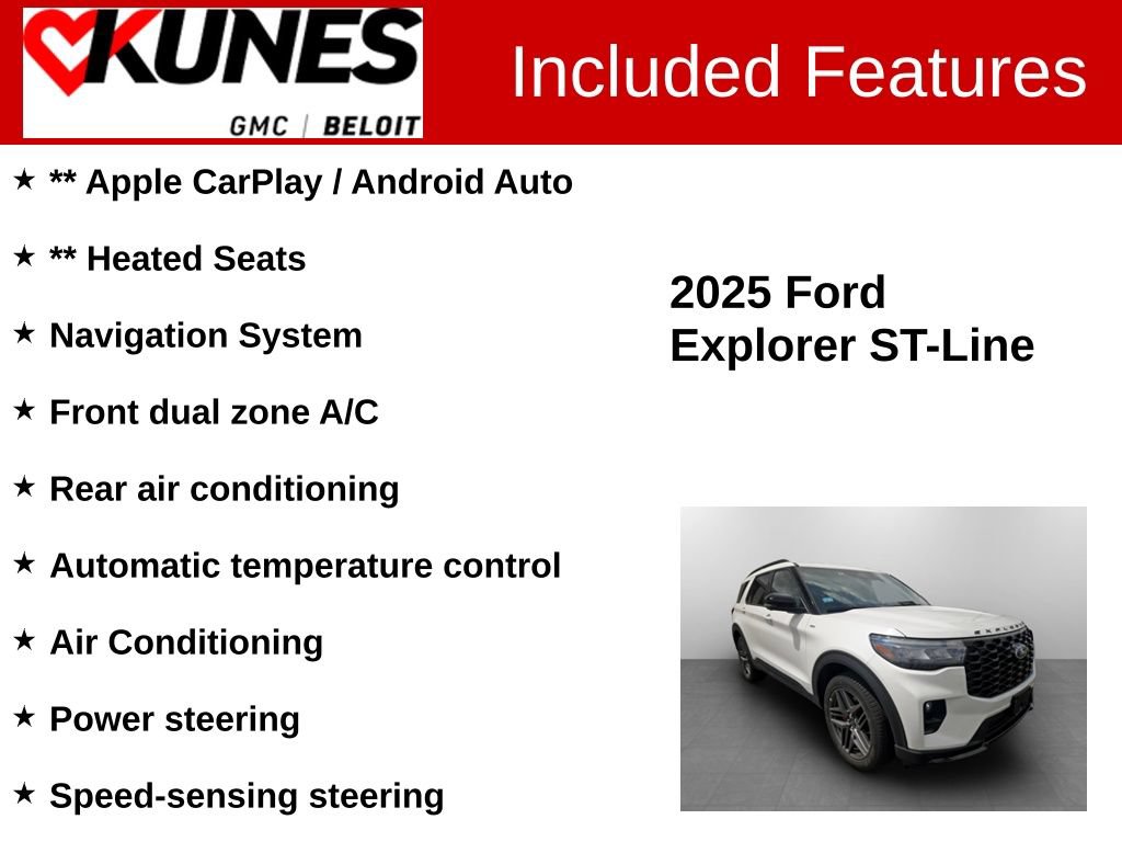 Used 2025 Ford Explorer ST-Line w/ ST-Line Street Pack AWD/4WD image 2