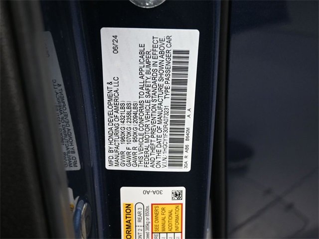 Certified 2024 Honda Accord EX image 4