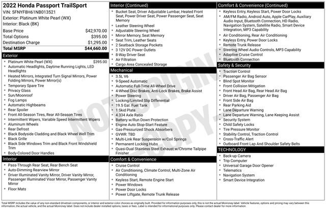Used 2022 Honda Passport TrailSport image 24