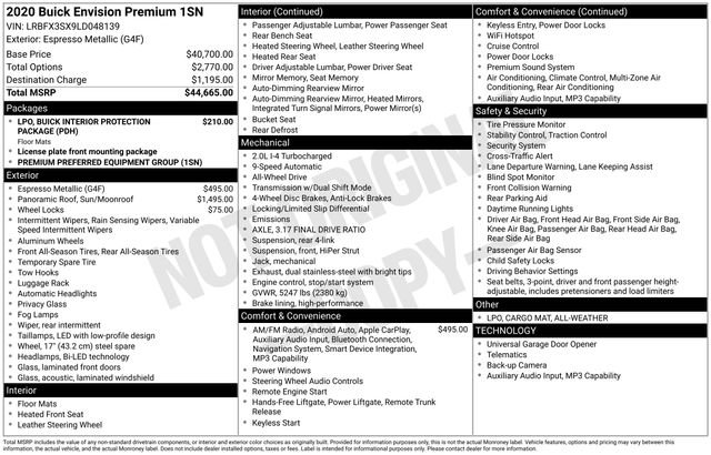 Used 2020 Buick Envision Premium image 6