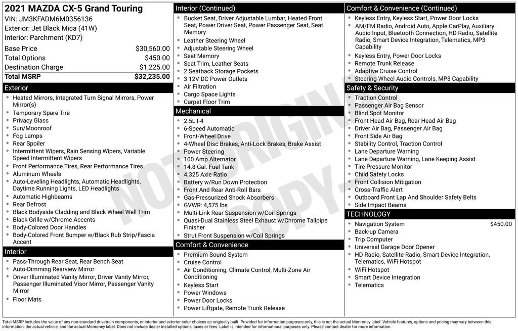 Used 2021 MAZDA CX-5 Grand Touring image 28