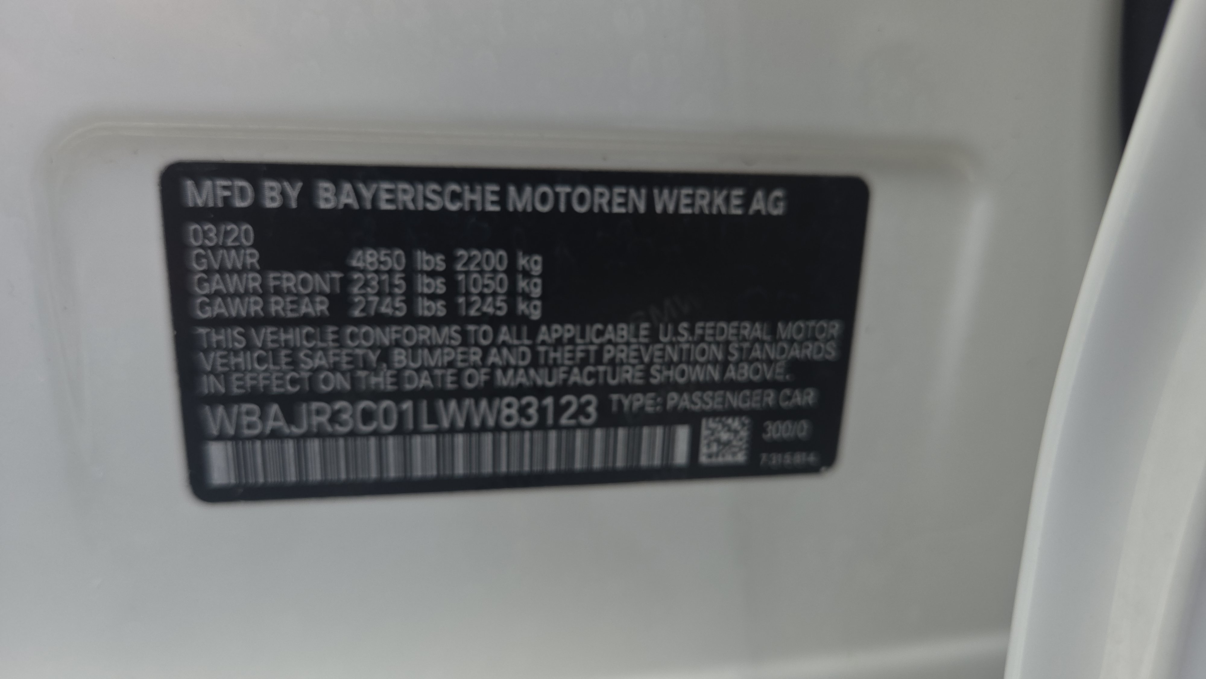 Used 2020 BMW 530i w/ Convenience Package RWD image 21