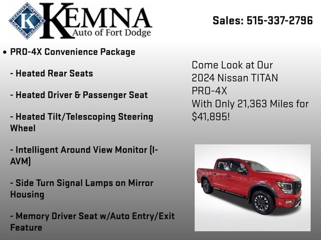 Used 2024 Nissan Titan PRO-4X w/ Pro-4x Convenience Package image 19
