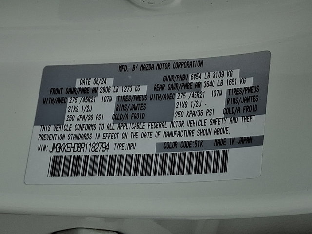 Certified 2024 MAZDA CX-90 3.3 Turbo w/ Premium Plus Pkg AWD/4WD image 28