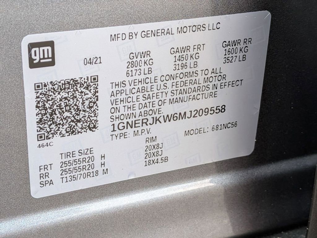 Used 2021 Chevrolet Traverse RS w/ LPO, Cargo Package FWD image 33