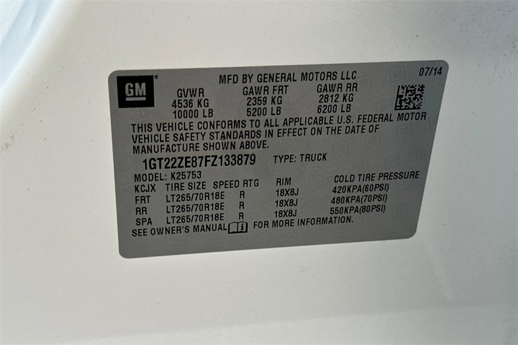 Used 2015 GMC Sierra 2500 SLT w/ Driver Alert Package image 29