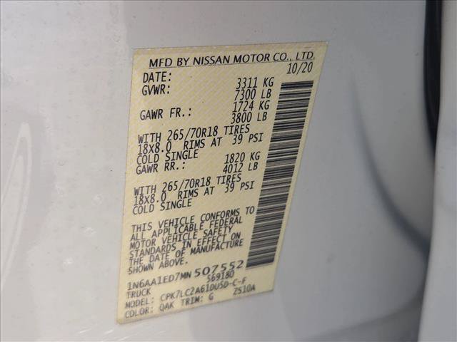 Used 2021 Nissan Titan SV w/ SV Convenience Package AWD/4WD image 27