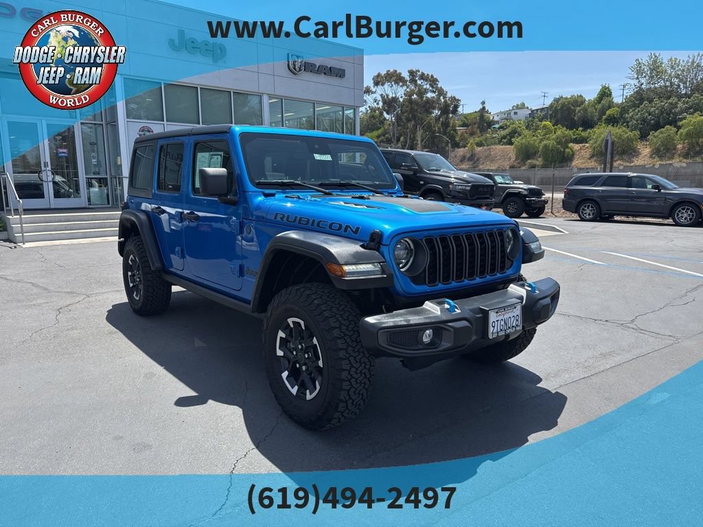 Used 2024 Jeep Wrangler Unlimited Rubicon 4xe AWD/4WD image 1