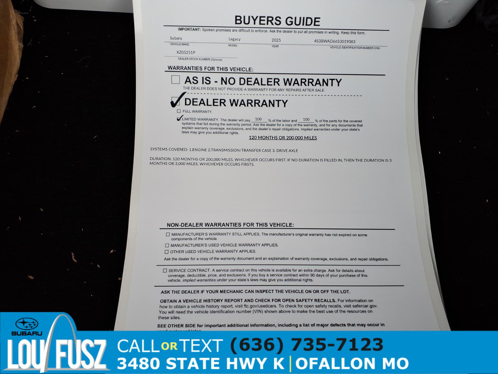 Used 2025 Subaru Legacy Premium AWD/4WD image 35