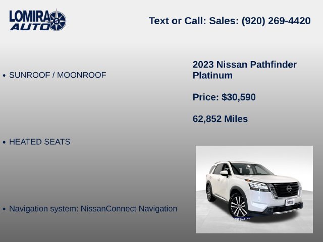 Used 2023 Nissan Pathfinder Platinum AWD/4WD image 14