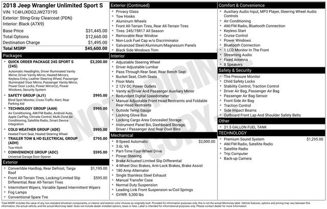 Used 2018 Jeep Wrangler Unlimited Sport S image 5