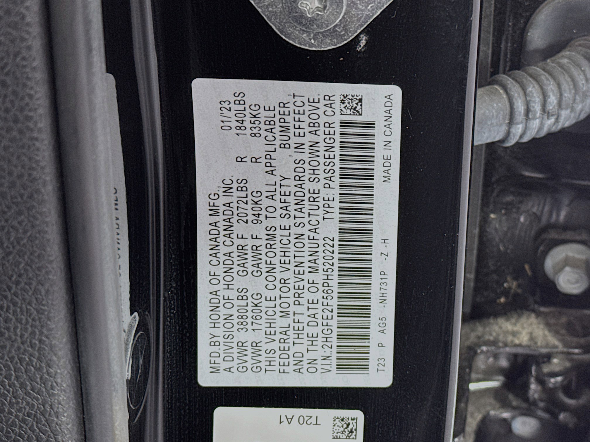 Certified 2023 Honda Civic Sport image 29