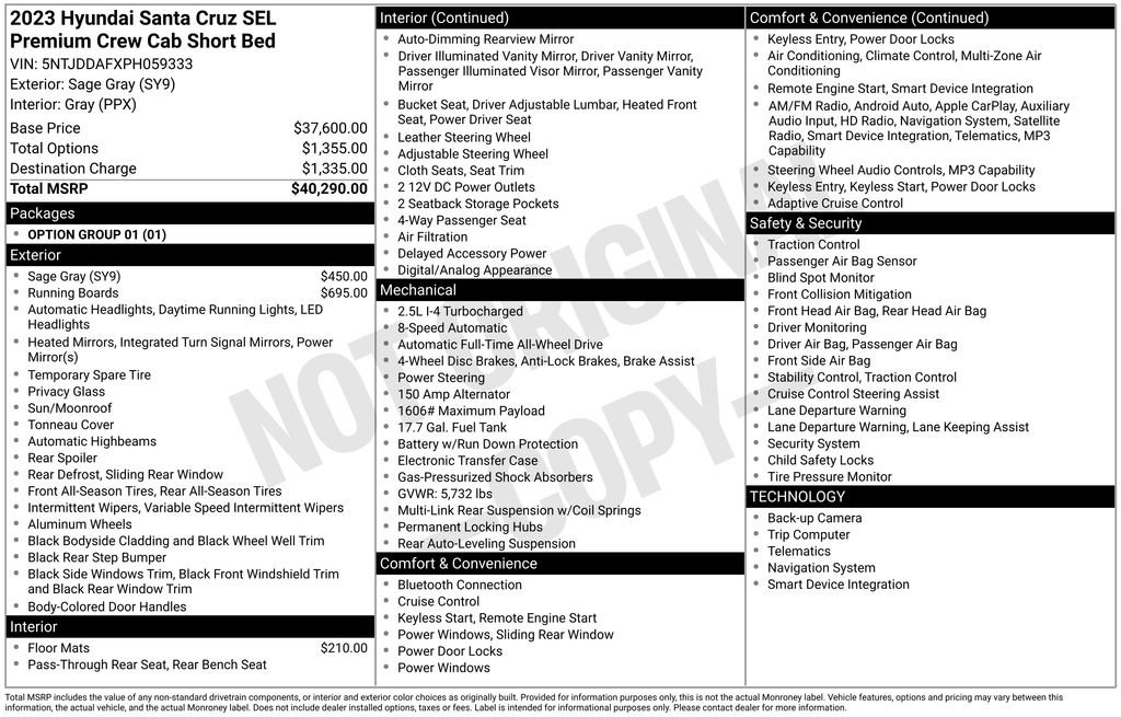 Used 2023 Hyundai Santa Cruz SEL Premium AWD/4WD image 5