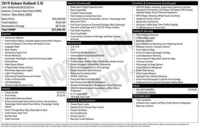 Used 2019 Subaru Outback 2.5i image 31