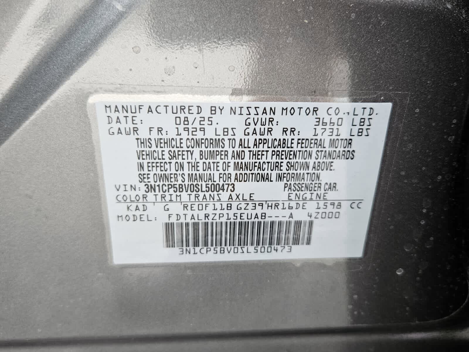 New 2025 Nissan Kicks Play S image 7