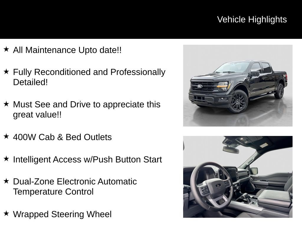 Certified 2025 Ford F150 XLT w/ Equipment Group 302A MID AWD/4WD image 31