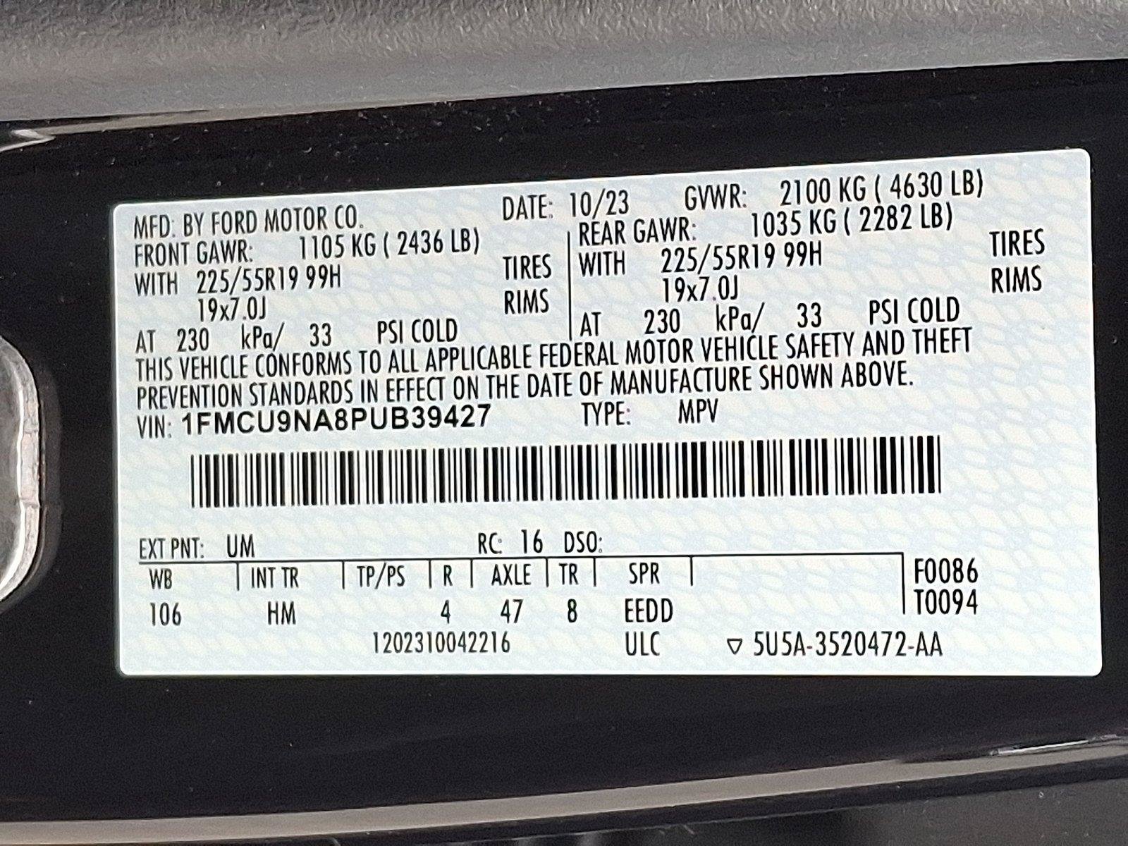 Used 2023 Ford Escape ST-Line Select w/ Tech Pack #2 AWD/4WD image 27