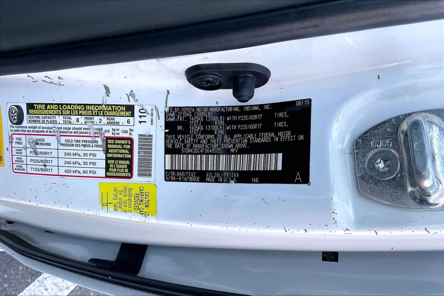 Used 2015 Toyota Sienna LE FWD image 36